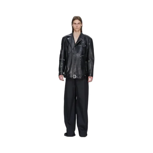 Rick Owens Temple Jumbo Bauhaus Stooges In Black Glossy Bull