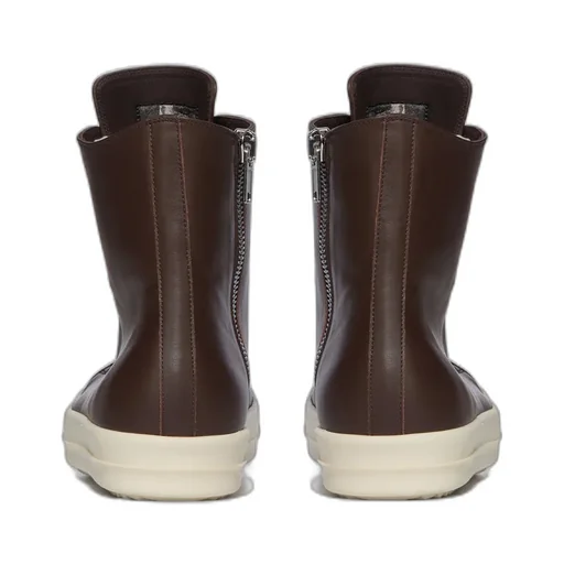Rick Owens Temple Sneaks In Macassar/Milk/Milk Full Grain Calf Leather