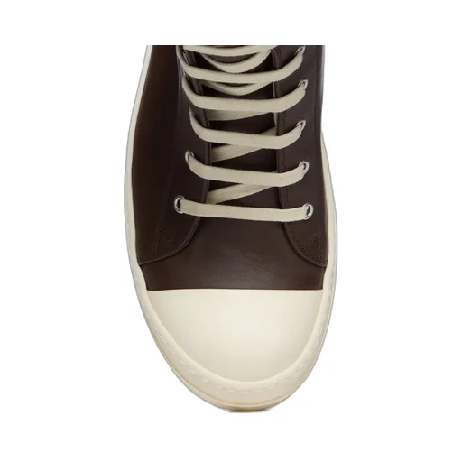 Rick Owens Temple Sneaks In Macassar/Milk/Milk Full Grain Calf Leather