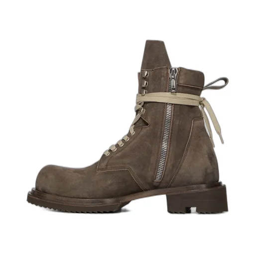 Rick Owens Temple Low Army Gabe In Dark Dust Waxy Nubuck