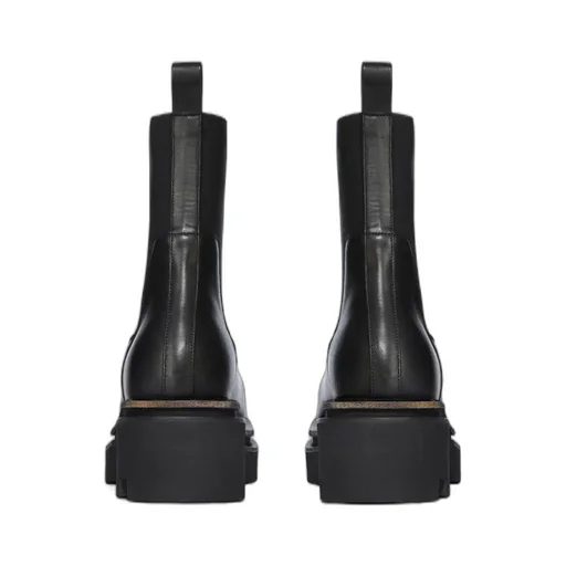 Rick Owens Temple Beatle Bogun In Black Washed Calf Leather