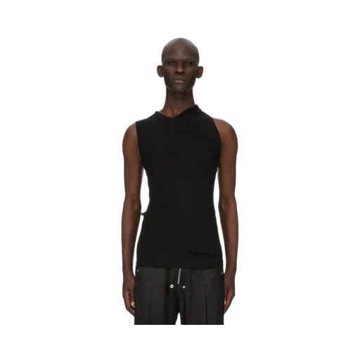 Rick Owens Concordians Hollywood Banana T In Black Rainino Jersey