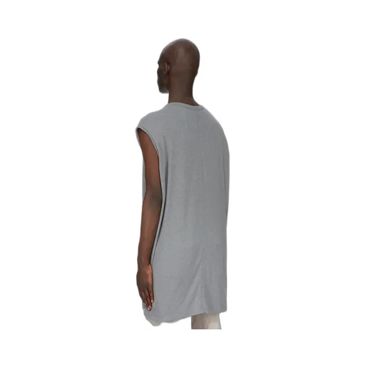 Rick Owens Concordians Splintered Tarp T In Washed Indigo Rainino Jersey