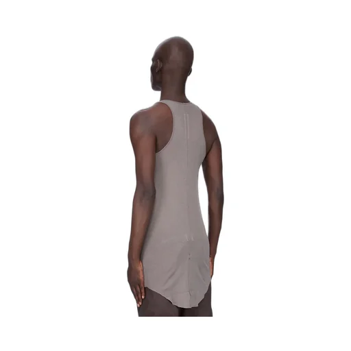Rick Owens Concordians Basic Rib Tank In Dust Mini Rib Jersey