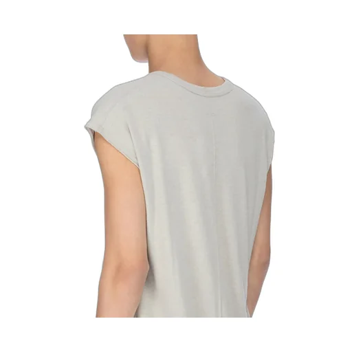 Rick Owens Concordians Deep V Sl T In Pearl Rainino Jersey