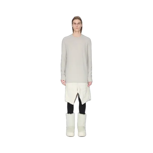 Rick Owens Concordians Level Ls T In Pearl Rainino Jersey