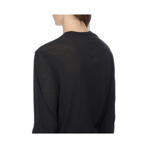 Rick Owens Concordians Level Ls T In Black Unstable Cotton