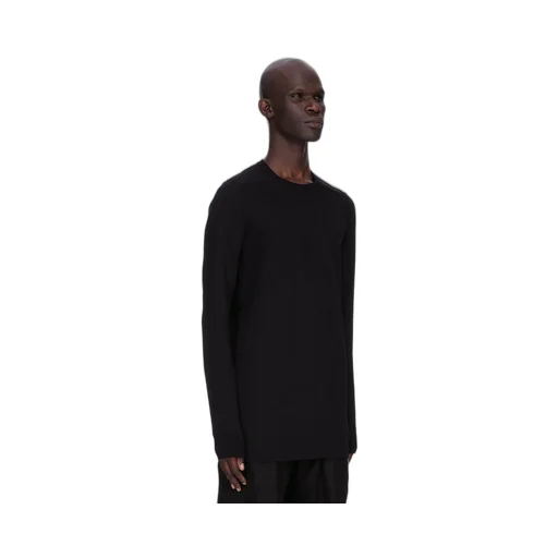 Rick Owens Concordians Level Ls T In Black Classic Cotton Jersey