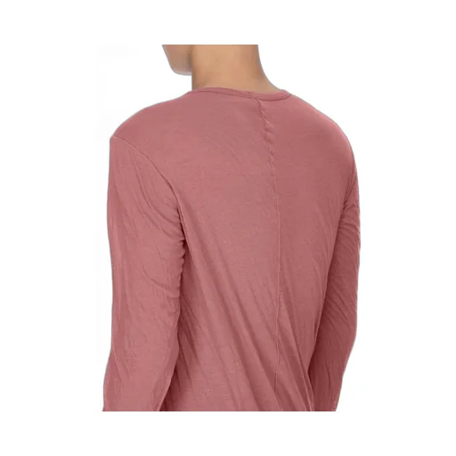 Rick Owens Concordians Double Ls T In Rosewood Unstable Cotton