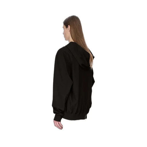 Rick Owens Concordians Hoodie In Black Heavy Jersey