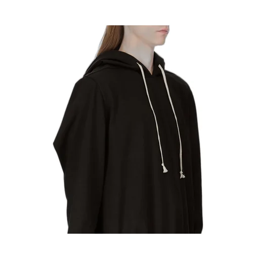 Rick Owens Concordians Hoodie In Black Heavy Jersey