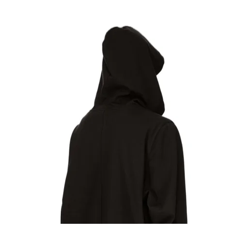 Rick Owens Concordians Hoodie In Black Heavy Jersey