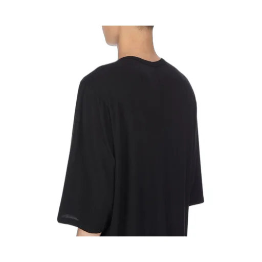Rick Owens Concordians Jumbo Ss T In Black Rainino Jersey