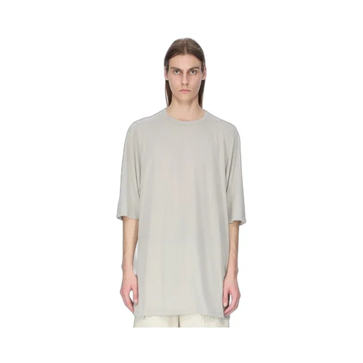 Rick Owens Concordians Jumbo Ss T In Pearl Rainino Jersey