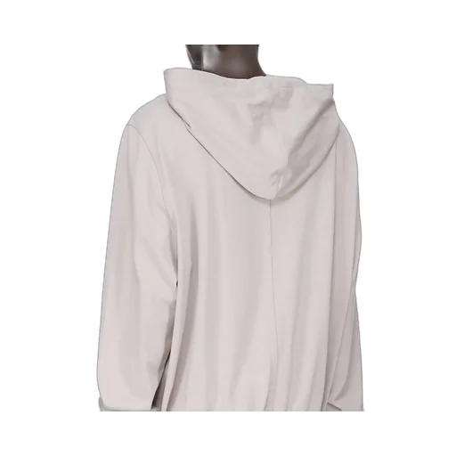 Rick Owens Concordians Hoodie In Pearl Heavy Jersey