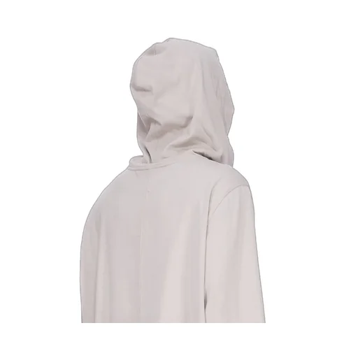 Rick Owens Concordians Hoodie In Pearl Heavy Jersey