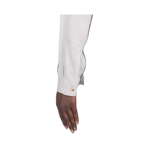 Rick Owens Concordians Island Shirt In Pearl Washed Cupro