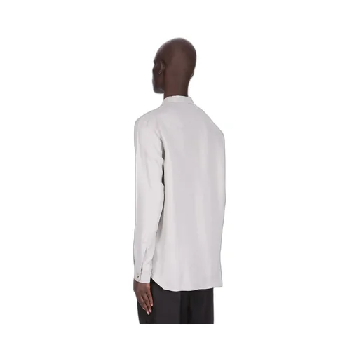 Rick Owens Concordians Island Shirt In Pearl Washed Cupro
