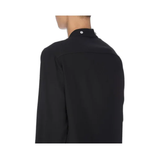 Rick Owens Concordians Larry Fogpocket Shirt In Black Wool Sable