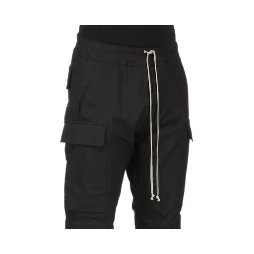 Rick Owens Concordians Mastodon Megacargo In Black Heavy Cotton Poplin
