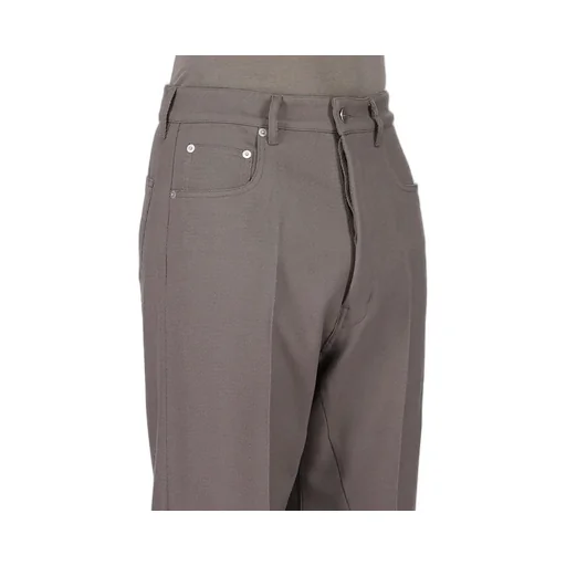 Rick Owens Concordians Runway Geth Jeans In Dust Wool Drill.