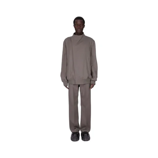 Rick Owens Concordians Runway Geth Jeans In Dust Wool Drill.
