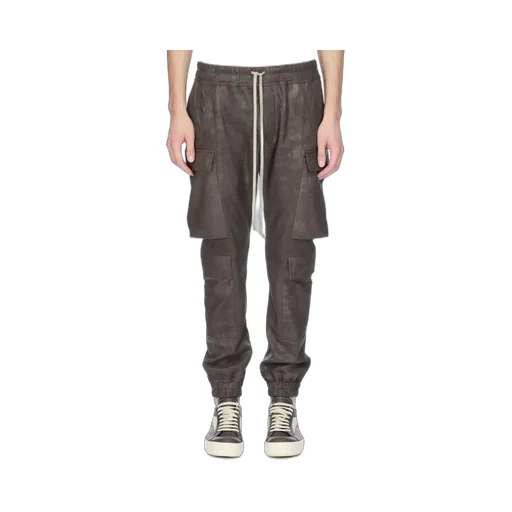 Rick Owens Concordians Mastodon Megacargo In Darkdust Blister Lamb Leather