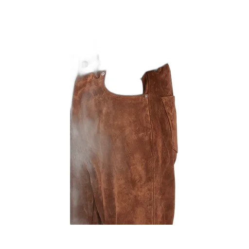 Rick Owens Concordians Bolan Bootcut In Chestnut Suede Leather.