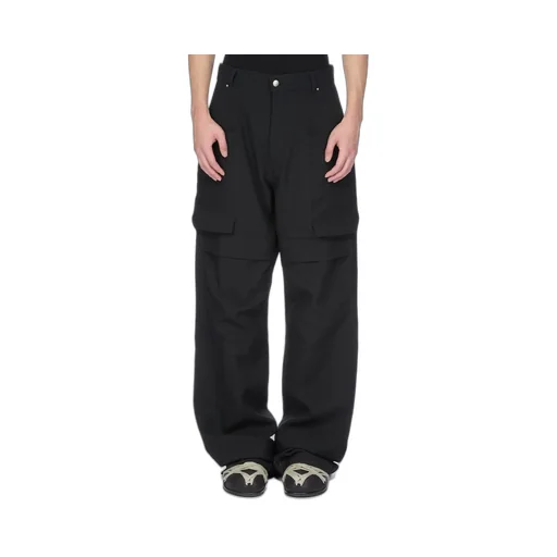 Rick Owens Concordians Stefan Cargo In Black Grain De Poudre