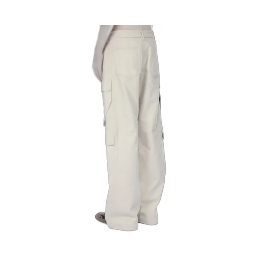 Rick Owens Concordians Double Cargo Jeans In Pearl Brushed Heavy Twill