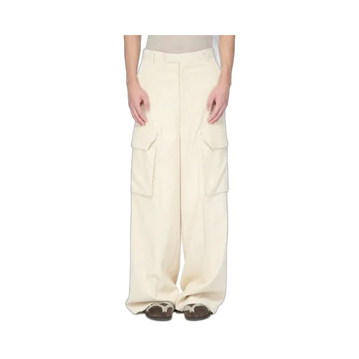 Rick Owens Concordians Firbanks In Natural Linen Corduroy