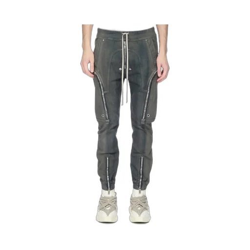 Rick Owens Concordians Bauhaus Cargo In In Darkdust Degrade Slub Stretch Denim