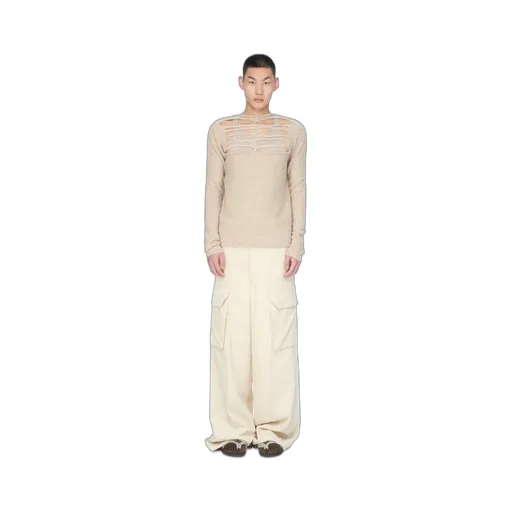 Rick Owens Concordians Firbanks In Natural Linen Corduroy
