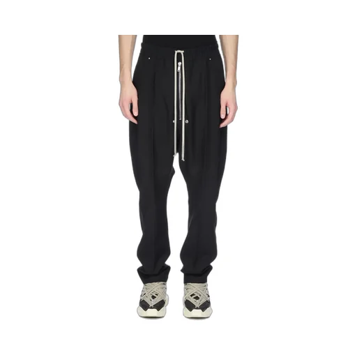 Rick Owens Concordians Bela Pants In Black Grain De Poudre