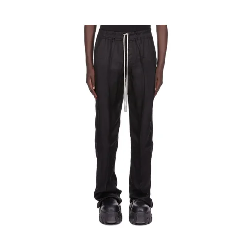 Rick Owens Concordians Dietrich Drawstring In Black Cupro Twill