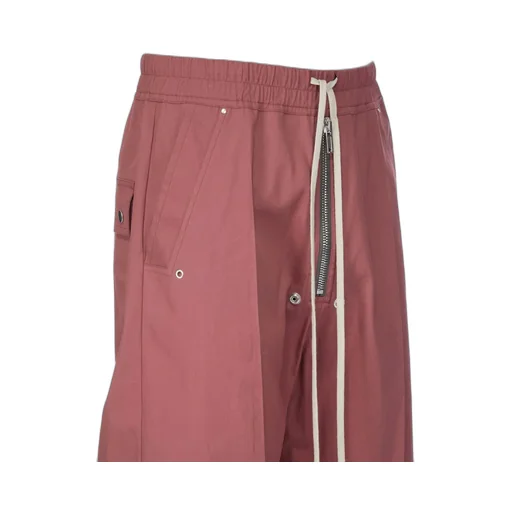 Rick Owens Concordians Wide Bela Pants In Rosewood Heavy Cotton Poplin