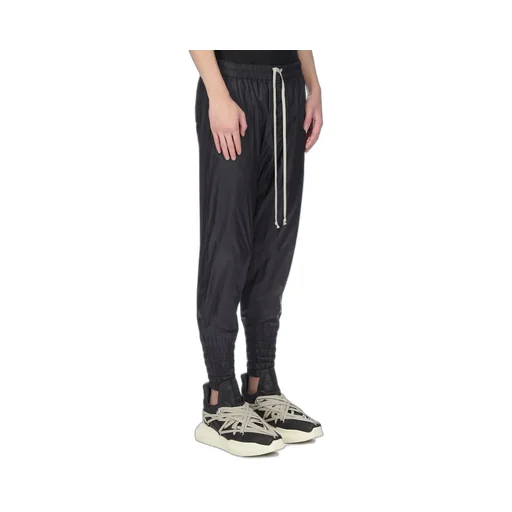 Rick Owens Concordians Drawstring Cuffed In Black Light Nylon