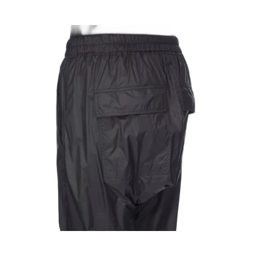 Rick Owens Concordians Drawstring Cuffed In Black Light Nylon