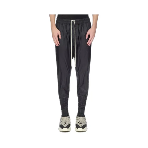Rick Owens Concordians Drawstring Cuffed In Black Light Nylon