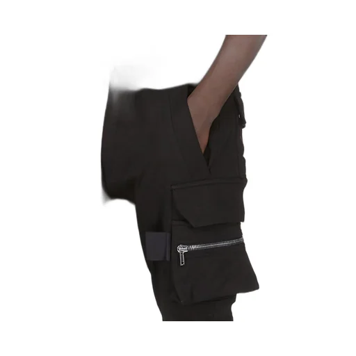 Rick Owens Concordians Mastodon Megacargo In Black Heavy Jersey