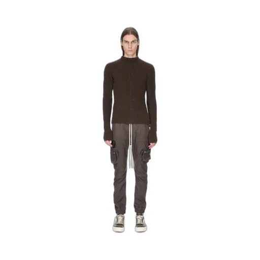 Rick Owens Concordians Mastodon Megacargo In Darkdust Stretch Lamb Leather