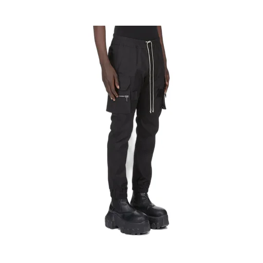 Rick Owens Concordians Mastodon Megacargo In Black Heavy Cotton Poplin