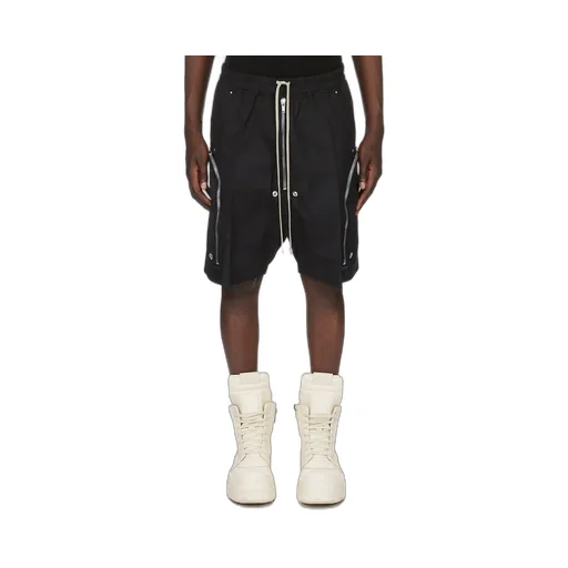 Rick Owens Concordians Bauhaus Bela In Black Heavy Cotton Poplin