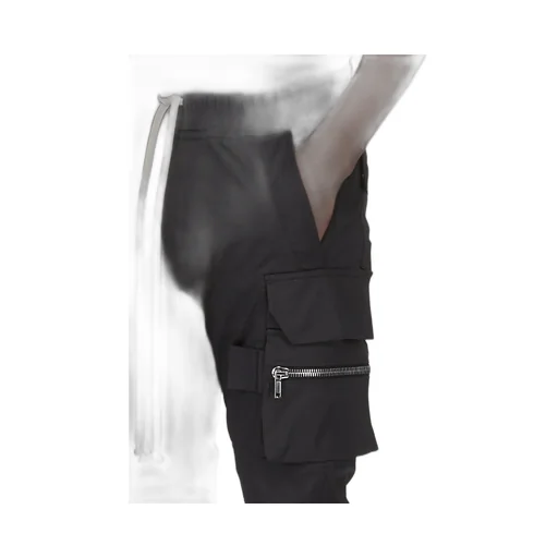 Rick Owens Concordians Mastodon Megacargo In Black Heavy Cotton Poplin