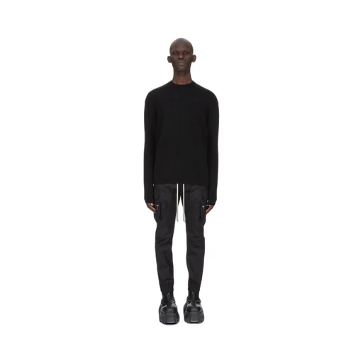 Rick Owens Concordians Mastodon Megacargo In Black Heavy Cotton Poplin