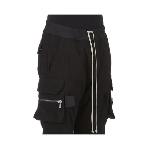 Rick Owens Concordians Mastodon Megacargo In Black Heavy Jersey