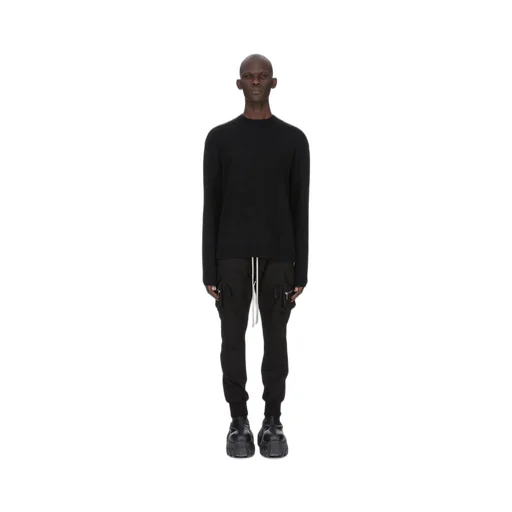 Rick Owens Concordians Mastodon Megacargo In Black Heavy Jersey