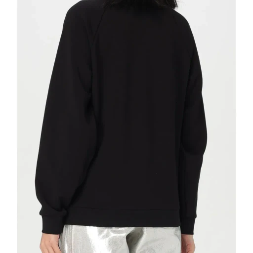 Crystal-Embellished Raglan Sweatshirt