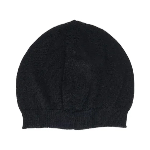 Rick Owens Concordians Ribbed Beanie In Black New Wool