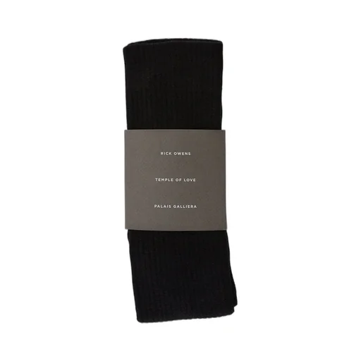 Rick Owens Special Edition Temple Of Love / Palais Galliera Knee High Socks In Soft Cotton Knit.